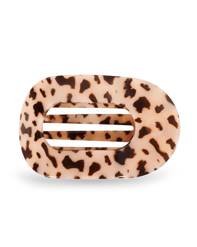 Blonde Tortoise Flat Round Clip