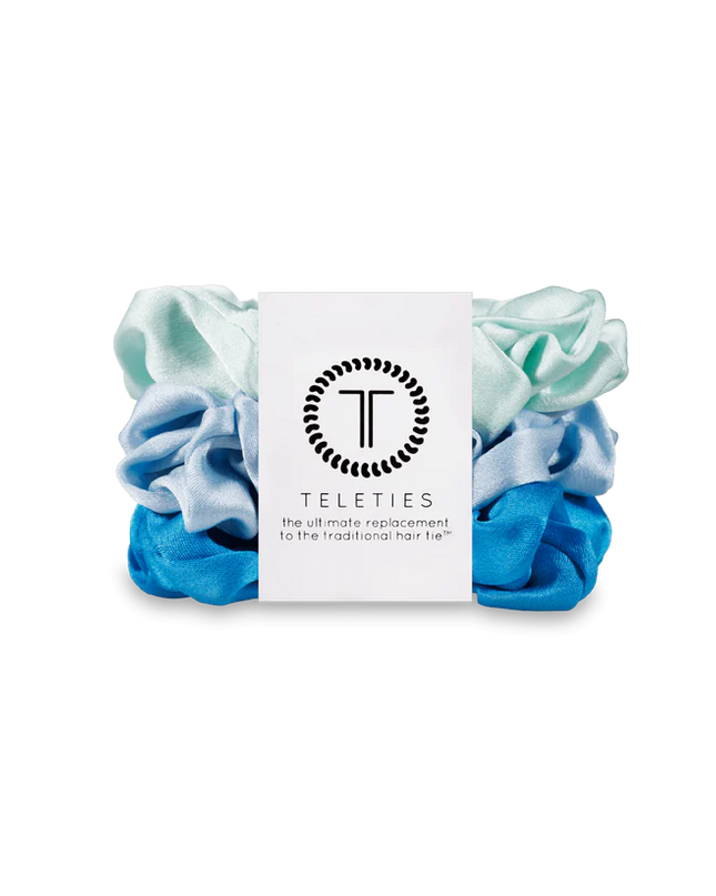 Blue My Mind Silk Scrunchie