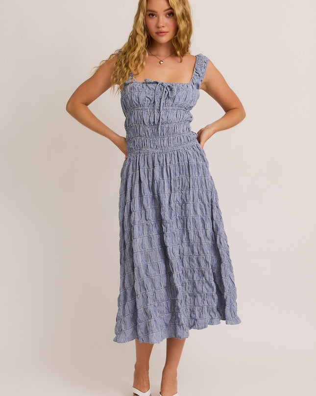 The Giver Gingham Midi Dress