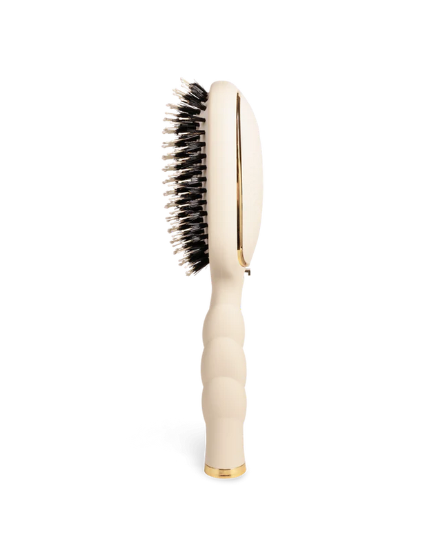 Boar Bristle Hair Brush Tan- Teleties