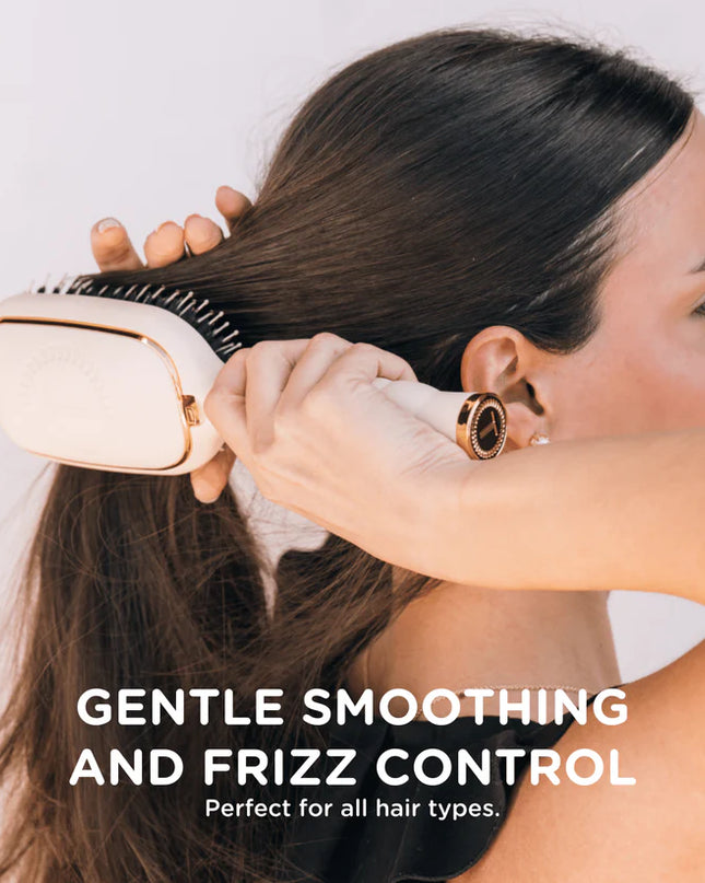 Boar Bristle Hair Brush Tan- Teleties