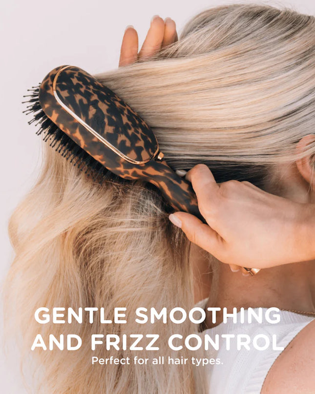 Boar Bristle Hair Brush Tortoise - Teleties