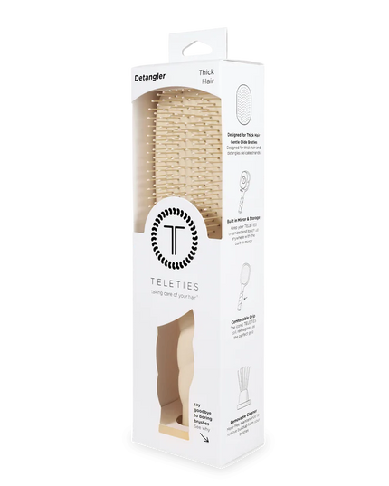 Detangler Hair Brush for Thick Hair  Tan- Teleties
