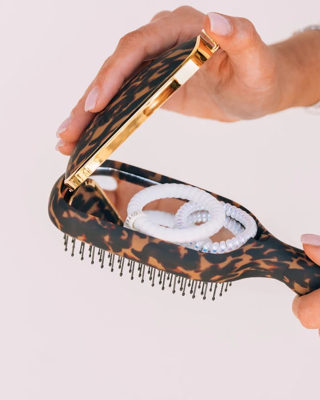 Detangler Hair Brush for Thick Hair  Tortoise - Teleties