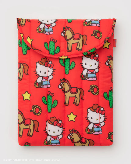 Baggu Puffy Laptop Sleeve 16" - Hello Kitty Western
