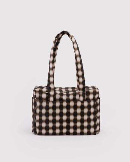 Baggu - Everyday Cloud Bag Blurred Gingham Brown
