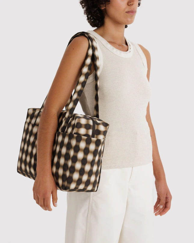 Baggu - Everyday Cloud Bag Blurred Gingham Brown