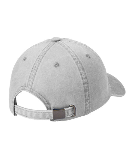 Gray baseball cap on a white background
