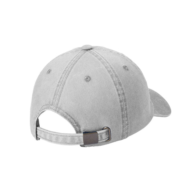 Gray baseball cap on a white background