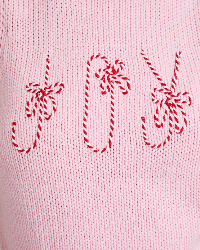 Peppermint Cozy Joy Sleeveless Turtleneck Sweater - Pink
