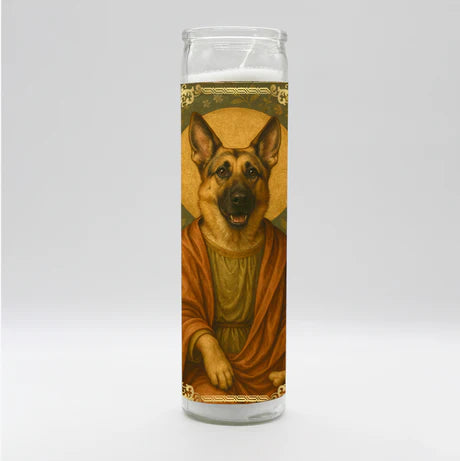 German Shepard Candle
