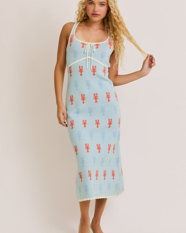 You're My Lobster Knit Midi