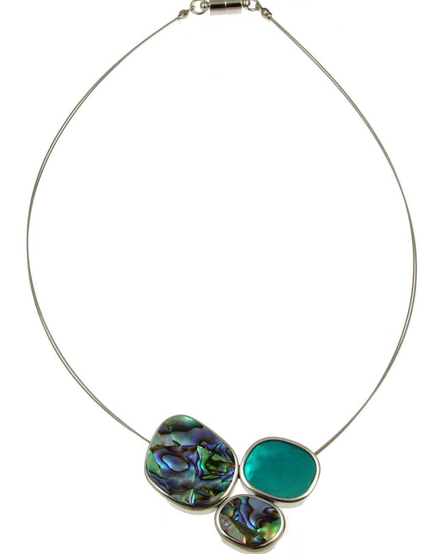 Origin 3 Piece Necklace- Paua Turquoise
