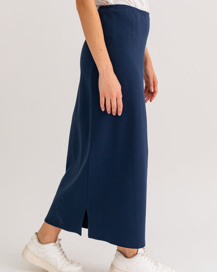 Passport Blue Maxi Skirt