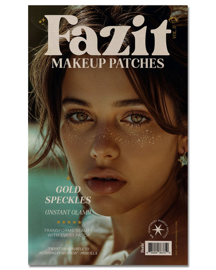 Fazit - Gold Stardust Speckles Makeup Patches