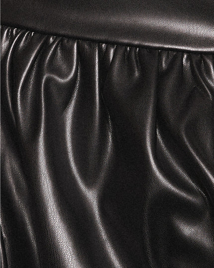 don't burst my bubble skirt - faux leather