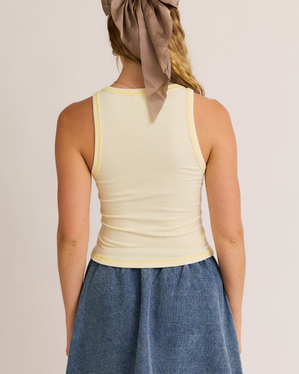 Touch of Lemon Crop Tank