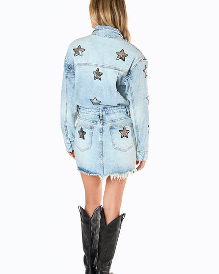 Raelynn Denim Mini Dress - Denim