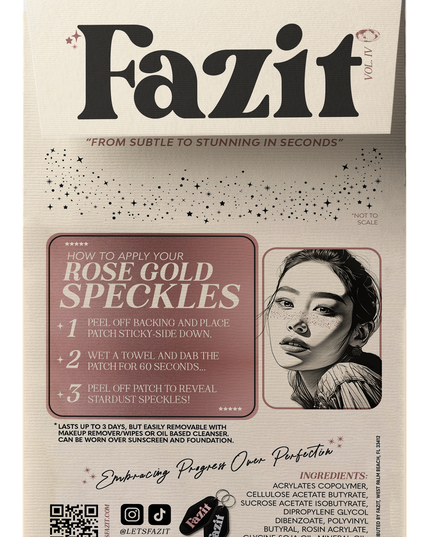 Fazit - Rose Gold Stardust Speckles Makeup Patches - Limited Edition