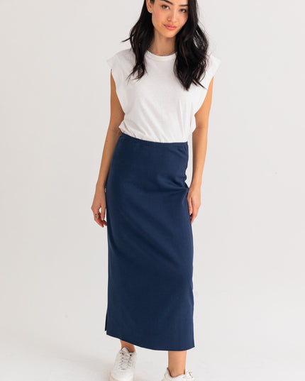 Passport Blue Maxi Skirt