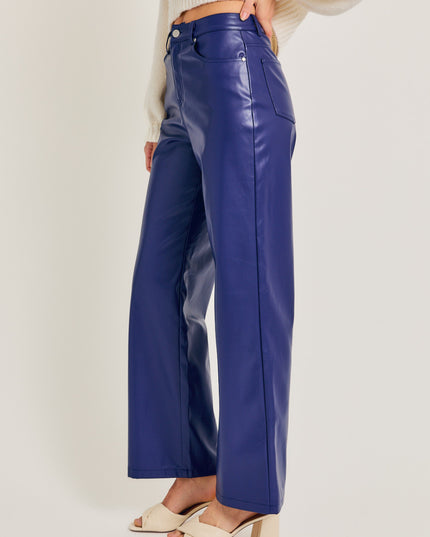 Honey, I'm Home Faux Leather Pants