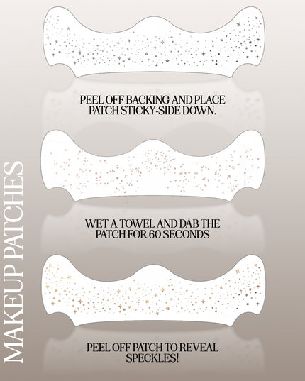 Fazit - Gold Stardust Speckles Makeup Patches