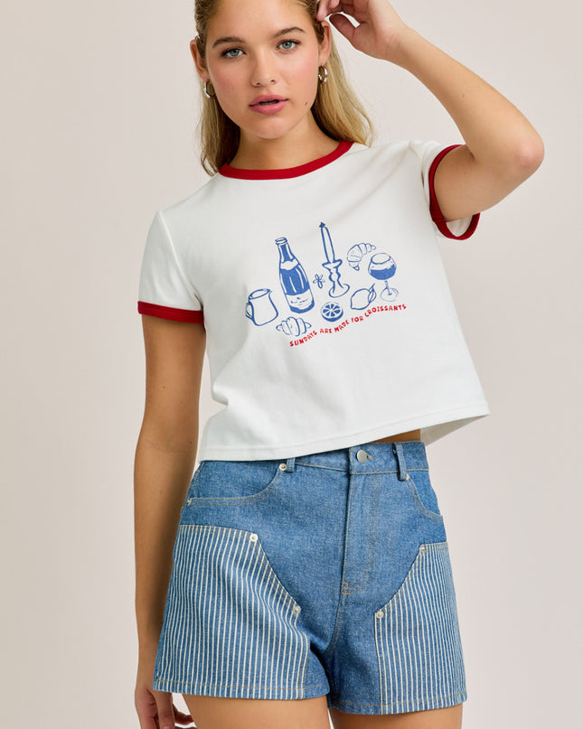 Pastry Princess Baby Ringer Tee