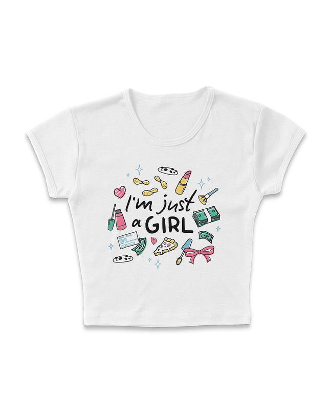 GIRLY DOODLES MICRO RIB BABY TEE