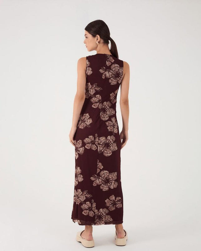 Rio Nights Stretch Floral Maxi Dress