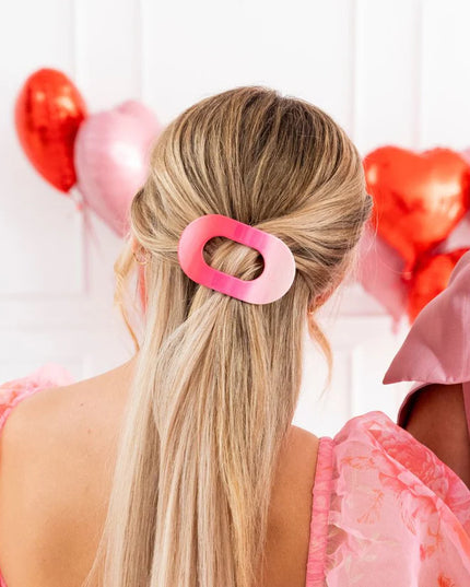 Kiss & Tell Flat Round Hair Clip - Teleties