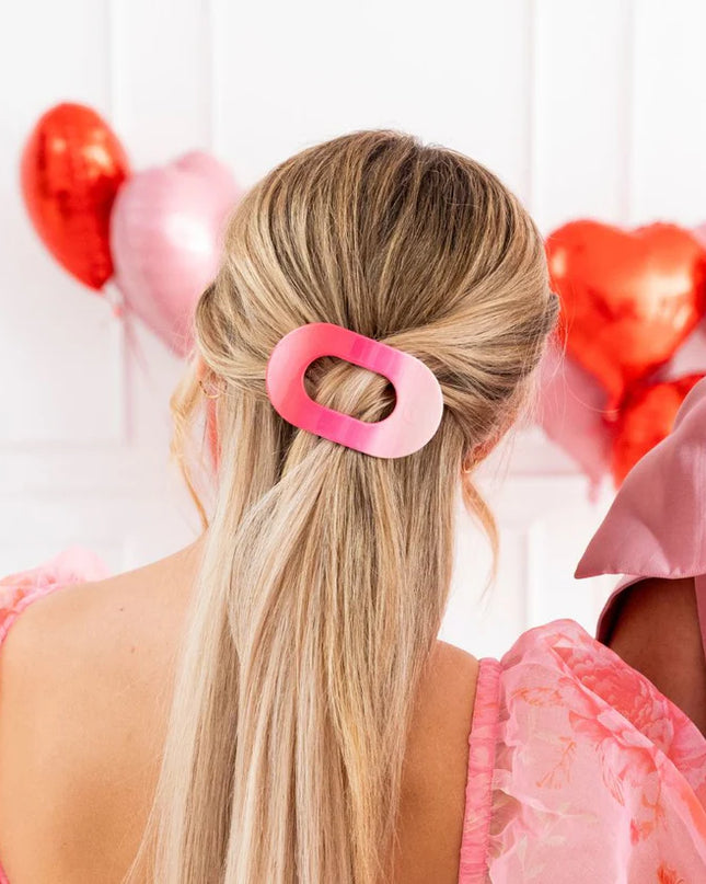 Kiss & Tell Flat Round Hair Clip - Teleties