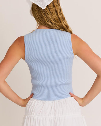 best in bow top - light blue