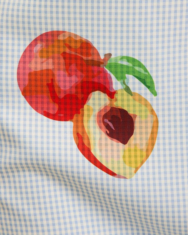 Amaya Papaya Gingham Print Dress - Watercolor Fruits