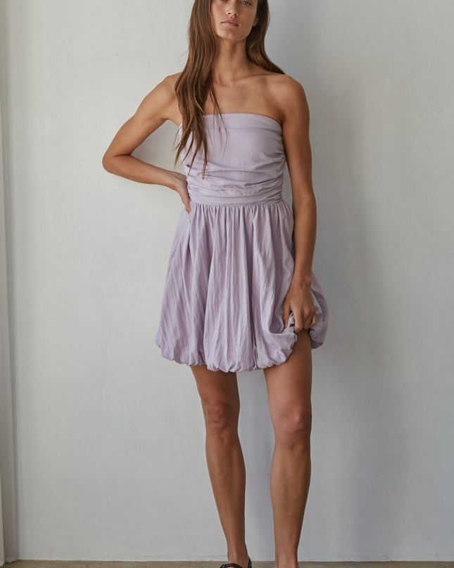 Cloud Nine Bubble Dress - Lilac