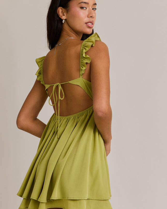 Twist of Lime Babydoll Dress