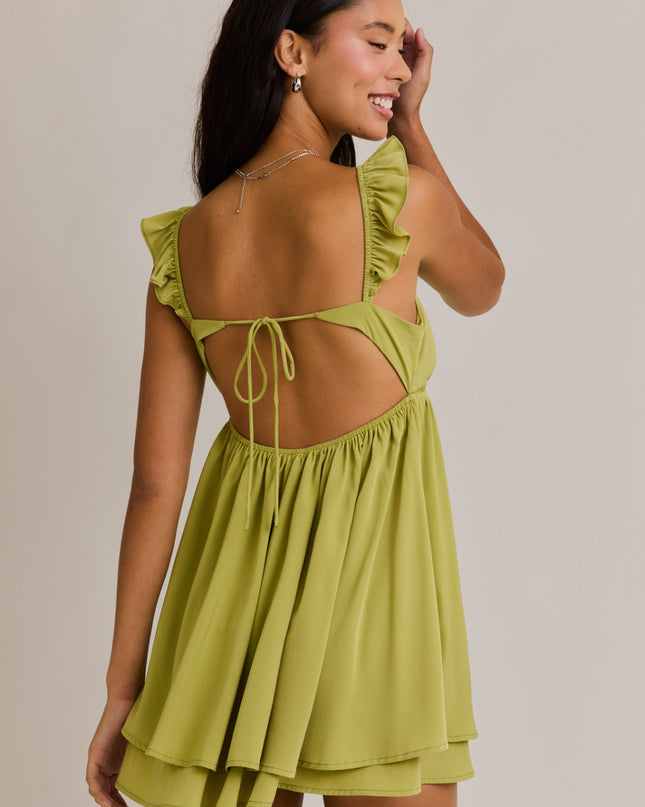 Twist of Lime Babydoll Dress