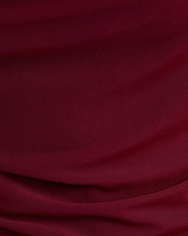 That Ain't My Merlot Sheer Drape Mesh Detail Tank