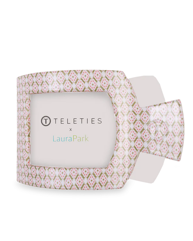 Pine & Pearl Flat Square Hair Clip