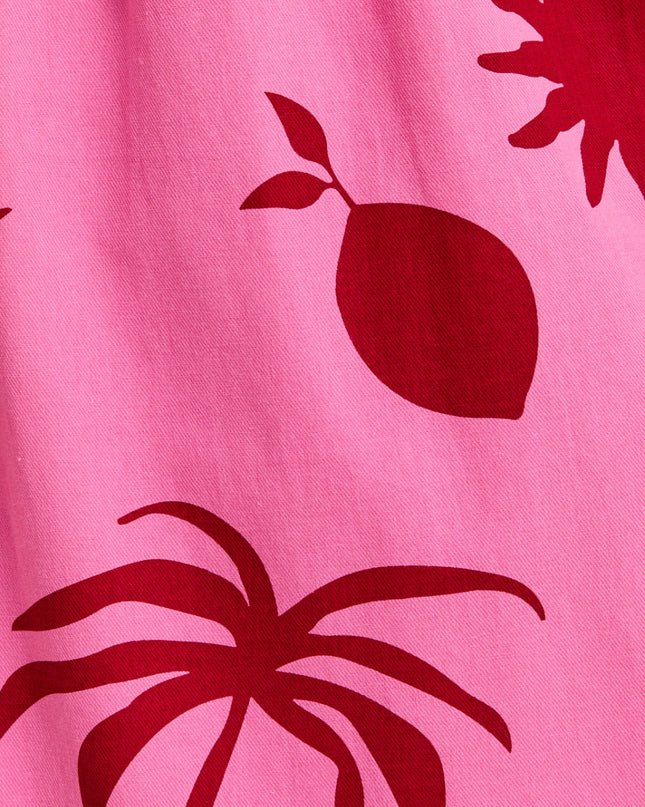 Pink Sunset Palms Mini Dress