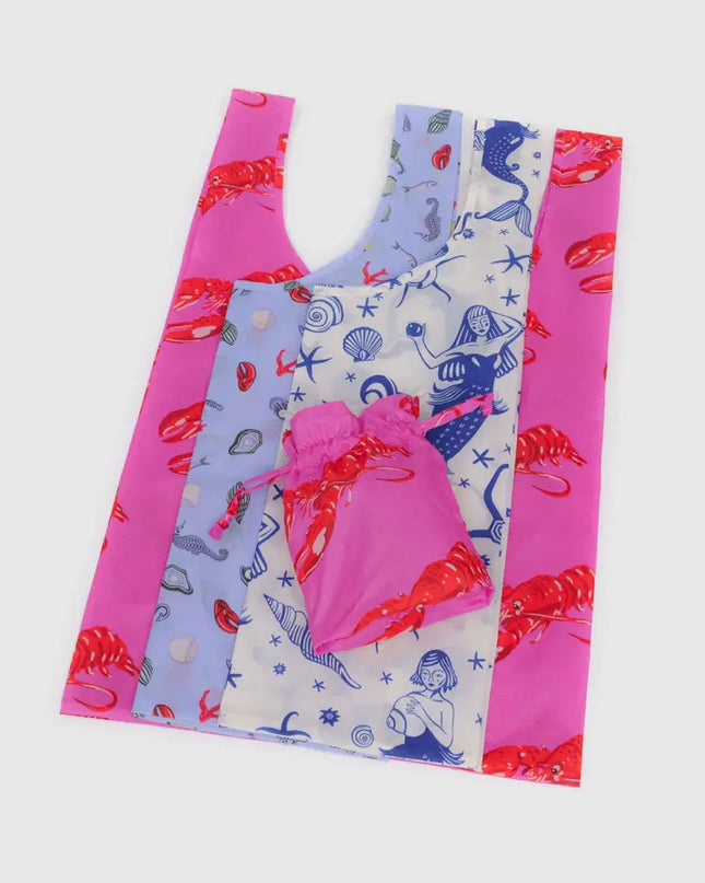 Standard Baggu Set of 3 - Sea Creatures