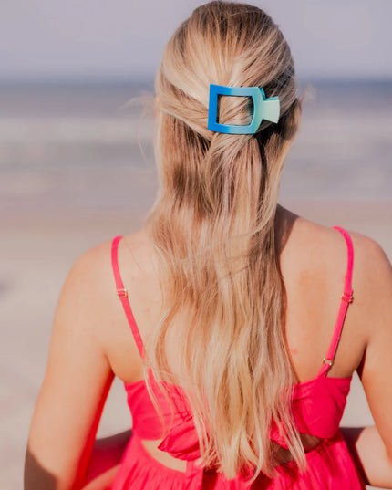 Poolside Flat Square Hair Clip- Teleties
