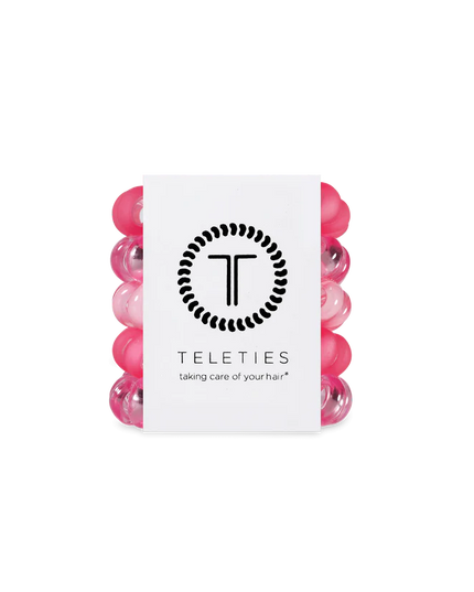 Pretty in Pink Tiny Hair Ties- Teleties