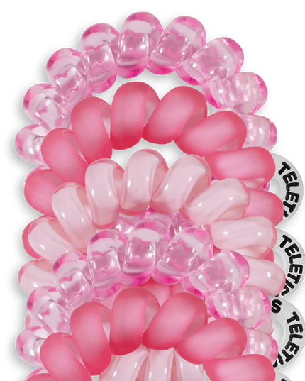 Pretty in Pink Tiny Hair Ties- Teleties