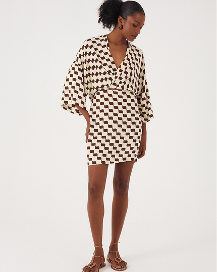 Crepe Dress with Bossa Nova Print