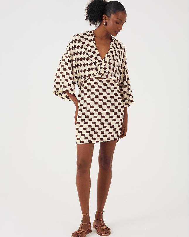 Crepe Dress with Bossa Nova Print