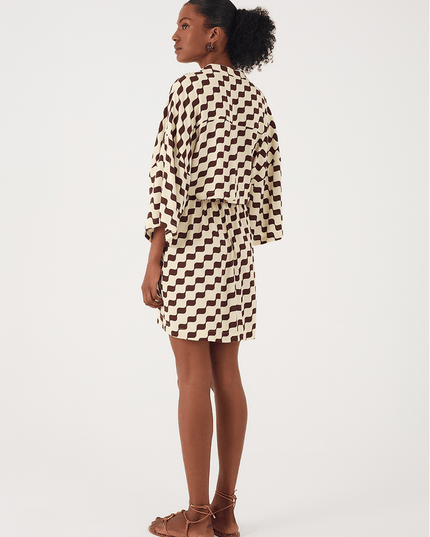Crepe Dress with Bossa Nova Print