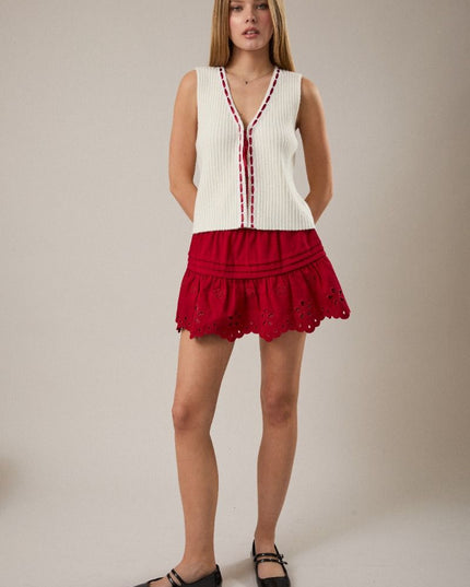 Handwritten Letters White Vest