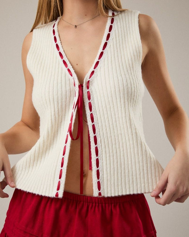 Handwritten Letters White Vest