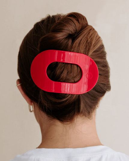 Red Carpet Ready Flat Round Hair Clip- Teleties