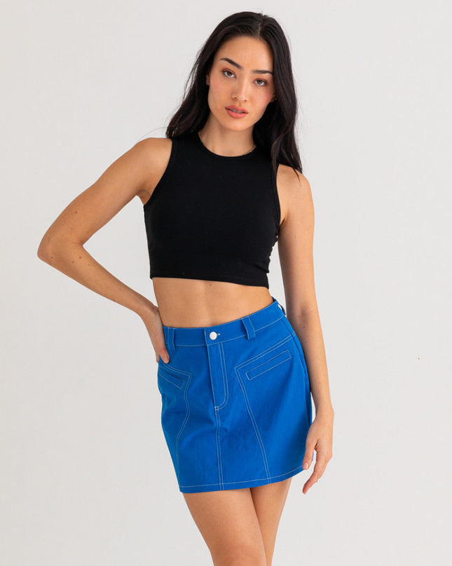 here's a clue mini skirt